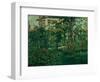 The Bellevue garden, 1880. Manet spent the last summers of his life outside Paris in Bellevue.-Edouard Manet-Framed Giclee Print