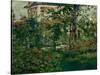 The Bellevue Garden, 1880-Edouard Manet-Stretched Canvas