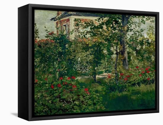 The Bellevue Garden, 1880-Edouard Manet-Framed Stretched Canvas