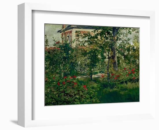 The Bellevue Garden, 1880-Edouard Manet-Framed Giclee Print