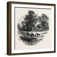 The Bells of Ousely, Scenery of the Thames, UK, 19th Century-null-Framed Giclee Print