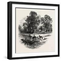 The Bells of Ousely, Scenery of the Thames, UK, 19th Century-null-Framed Giclee Print