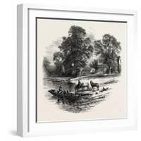 The Bells of Ousely, Scenery of the Thames, UK, 19th Century-null-Framed Giclee Print