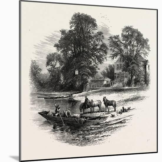The Bells of Ousely, Scenery of the Thames, UK, 19th Century-null-Mounted Giclee Print