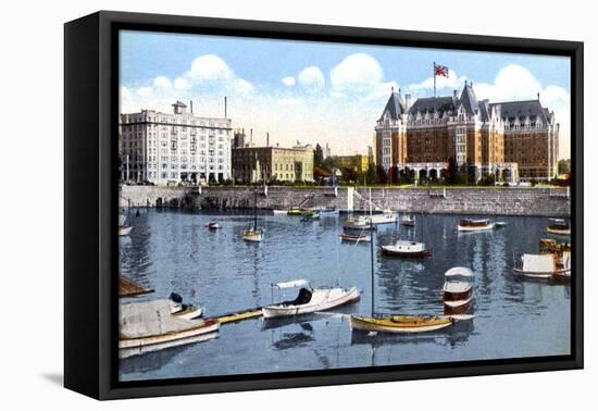 The Belmont Building, Union Club and Empress Hotel, Victoria, British Columbia, Canada, C1900s-null-Framed Stretched Canvas