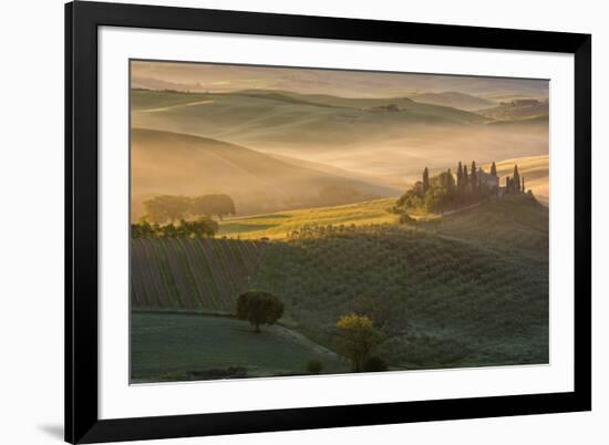 The Belvedere at San Quirico d'Orcia. Tuscany Italy-ClickAlps-Framed Photographic Print