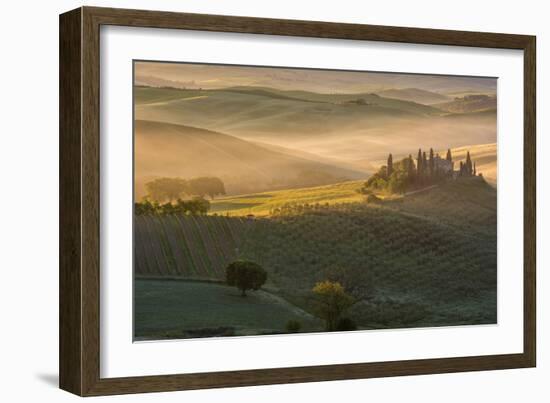 The Belvedere at San Quirico d'Orcia. Tuscany Italy-ClickAlps-Framed Photographic Print