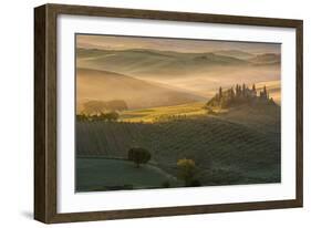 The Belvedere at San Quirico d'Orcia. Tuscany Italy-ClickAlps-Framed Photographic Print