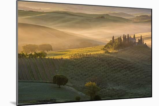 The Belvedere at San Quirico d'Orcia. Tuscany Italy-ClickAlps-Mounted Photographic Print