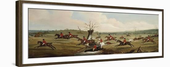 The Belvoir Crossing the Smite. ,, c.1823-John E. Ferneley-Framed Giclee Print