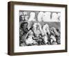 The Bench, 1758-William Hogarth-Framed Giclee Print