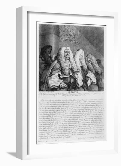 The Bench, 1758-William Hogarth-Framed Giclee Print