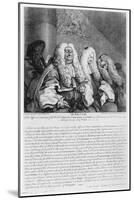 The Bench, 1758-William Hogarth-Mounted Giclee Print