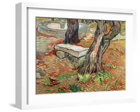 The Bench at Saint-Remy, c.1889-Vincent van Gogh-Framed Giclee Print