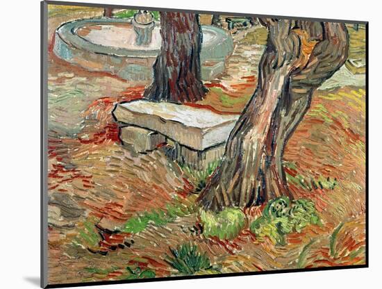 The Bench at Saint-Remy, c.1889-Vincent van Gogh-Mounted Giclee Print