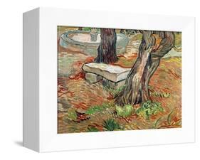 The Bench at Saint-Remy, c.1889-Vincent van Gogh-Framed Stretched Canvas