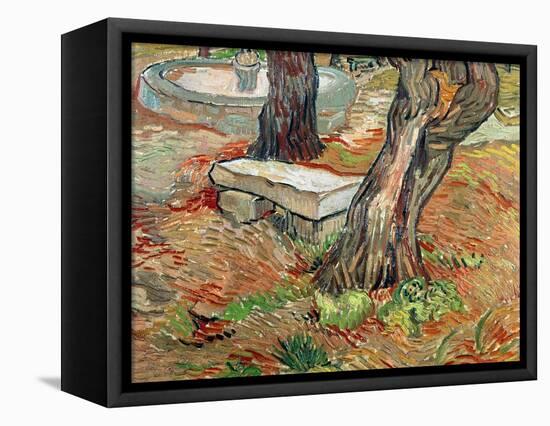 The Bench at Saint-Remy, c.1889-Vincent van Gogh-Framed Stretched Canvas