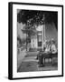 The Bench in Front of the Pawling National Bank is a Gathering Place For Men of the Town-Nina Leen-Framed Photographic Print