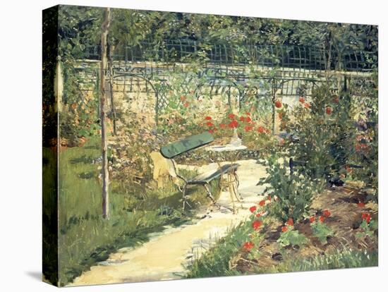 The Bench in the Garden of Versailles, 1881-Edouard Manet-Stretched Canvas