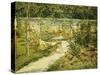 The Bench, the Garden at Versailles-Edouard Manet-Stretched Canvas