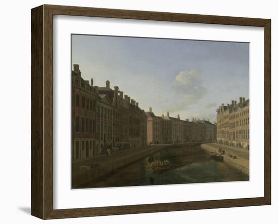 The Bend in the Herengracht in Amsterdam-Gerrit Adriaensz Berckheyde-Framed Art Print