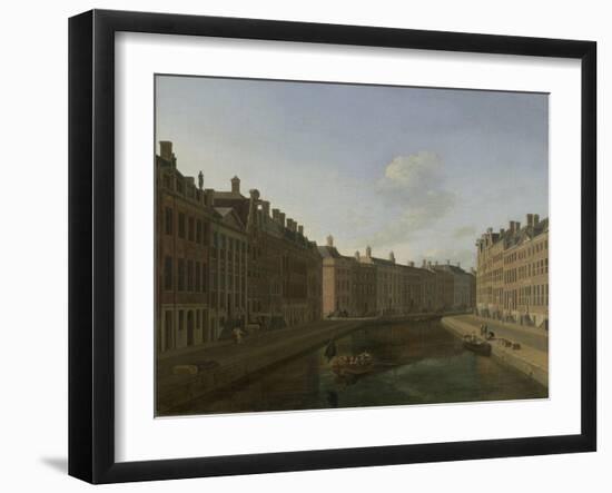 The Bend in the Herengracht in Amsterdam-Gerrit Adriaensz Berckheyde-Framed Art Print