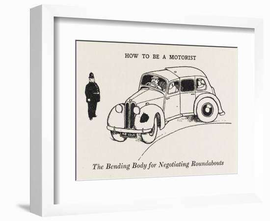 The Bending Body-William Heath Robinson-Framed Art Print