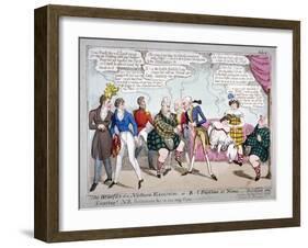 The Benefits of a Northern Excursion, or R-L Pastime at Home (I) Fiddling and Dancing!, C1822-JL Marks-Framed Giclee Print