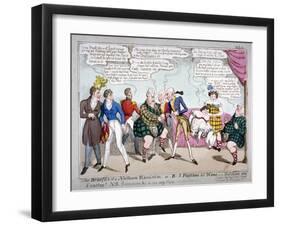 The Benefits of a Northern Excursion, or R-L Pastime at Home (I) Fiddling and Dancing!, C1822-JL Marks-Framed Giclee Print