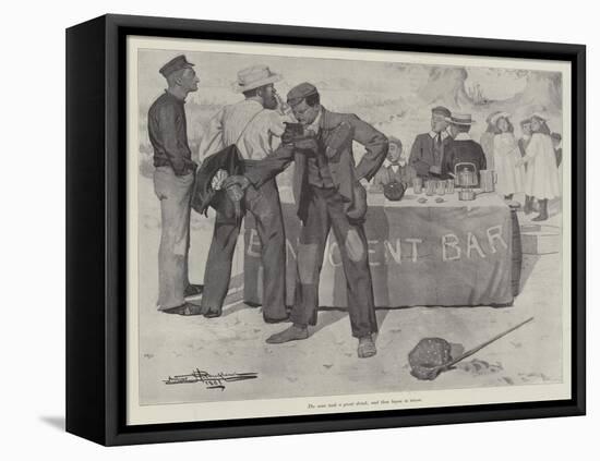 The Benevolent Bar, by E Nesbit-Arthur Herbert Buckland-Framed Stretched Canvas