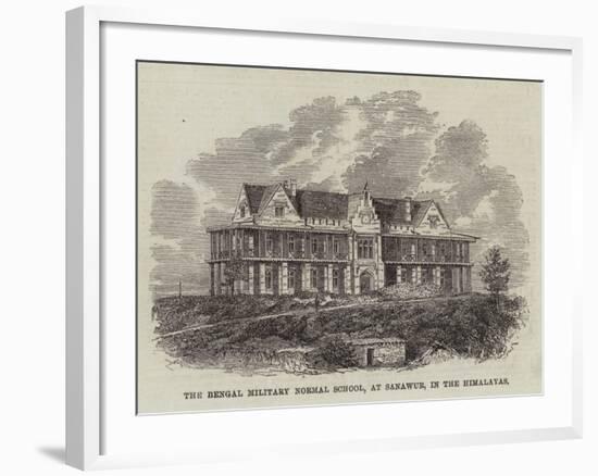 The Bengal Military Normal School, at Sanawur, in the Himalayas-null-Framed Giclee Print