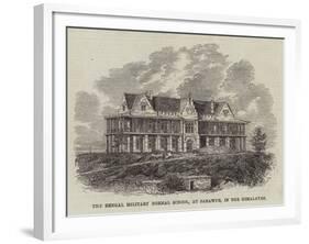The Bengal Military Normal School, at Sanawur, in the Himalayas-null-Framed Giclee Print