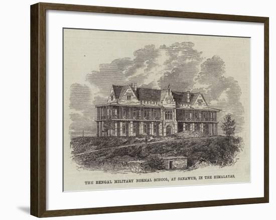 The Bengal Military Normal School, at Sanawur, in the Himalayas-null-Framed Giclee Print