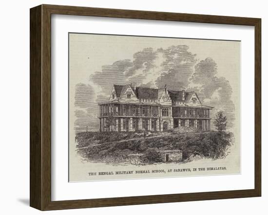 The Bengal Military Normal School, at Sanawur, in the Himalayas-null-Framed Giclee Print