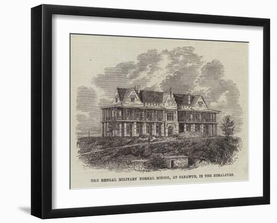 The Bengal Military Normal School, at Sanawur, in the Himalayas-null-Framed Giclee Print
