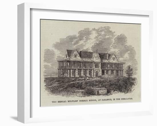 The Bengal Military Normal School, at Sanawur, in the Himalayas-null-Framed Giclee Print