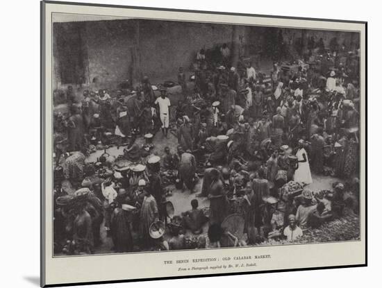 The Benin Expedition, Old Calabar Market-null-Mounted Giclee Print