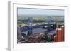 The Benjamin Franklin Bridge Crosses the Delaware River Connecting Philadelphia, Pennsylvania and C-pdb1-Framed Photographic Print