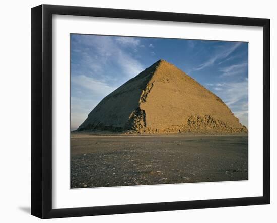 The Bent Pyramid (Pyramid of Dahshur), 321Ft High, Base 620Ft, Egypt, North Africa, Africa-Walter Rawlings-Framed Photographic Print