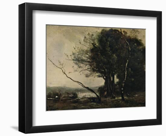 'The Bent Tree', 1855-1860, (c1915)-Jean-Baptiste-Camille Corot-Framed Giclee Print