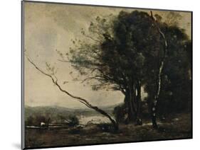 'The Bent Tree', 1855-1860, (c1915)-Jean-Baptiste-Camille Corot-Mounted Giclee Print