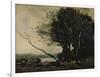 'The Bent Tree', 1855-1860, (c1915)-Jean-Baptiste-Camille Corot-Framed Giclee Print