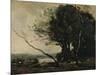 'The Bent Tree', 1855-1860, (c1915)-Jean-Baptiste-Camille Corot-Mounted Giclee Print