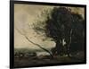 'The Bent Tree', 1855-1860, (c1915)-Jean-Baptiste-Camille Corot-Framed Giclee Print