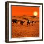 The Berbesky Tribe Passes the Desert in Africa-seqoya-Framed Photographic Print