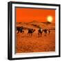 The Berbesky Tribe Passes the Desert in Africa-seqoya-Framed Photographic Print