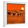 The Berbesky Tribe Passes the Desert in Africa-seqoya-Framed Photographic Print