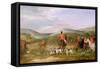 The Berkeley Hunt, 1842: the Meet-Francis Calcraft Turner-Framed Stretched Canvas