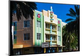 The Berkeley Shore Hotel in the Art-Deco District of Miami Beach - Florida-Philippe Hugonnard-Mounted Photographic Print