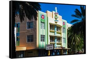 The Berkeley Shore Hotel in the Art-Deco District of Miami Beach - Florida-Philippe Hugonnard-Framed Stretched Canvas